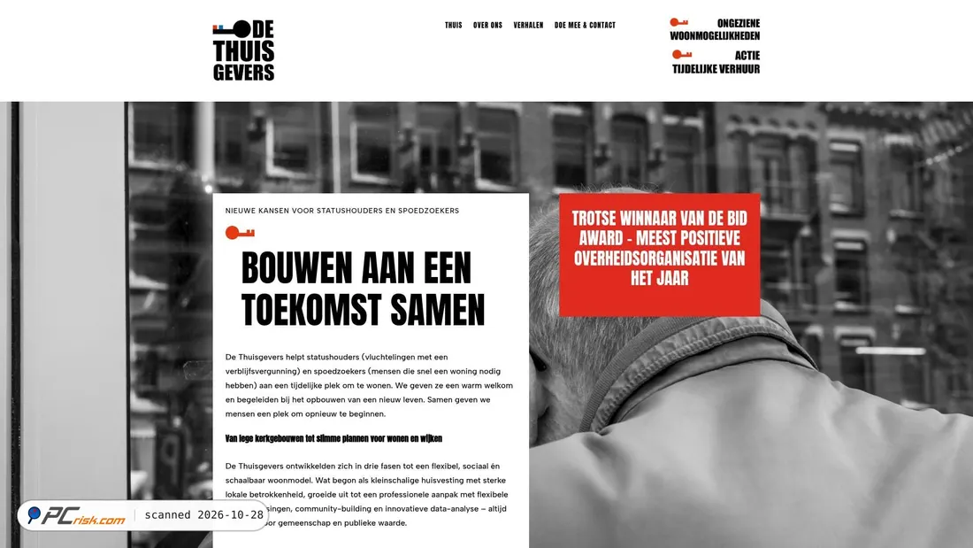 Zrzut ekranu dethuisgevers.nl