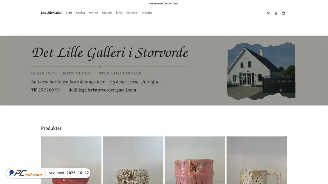 Screenshot von detlillegalleri.com