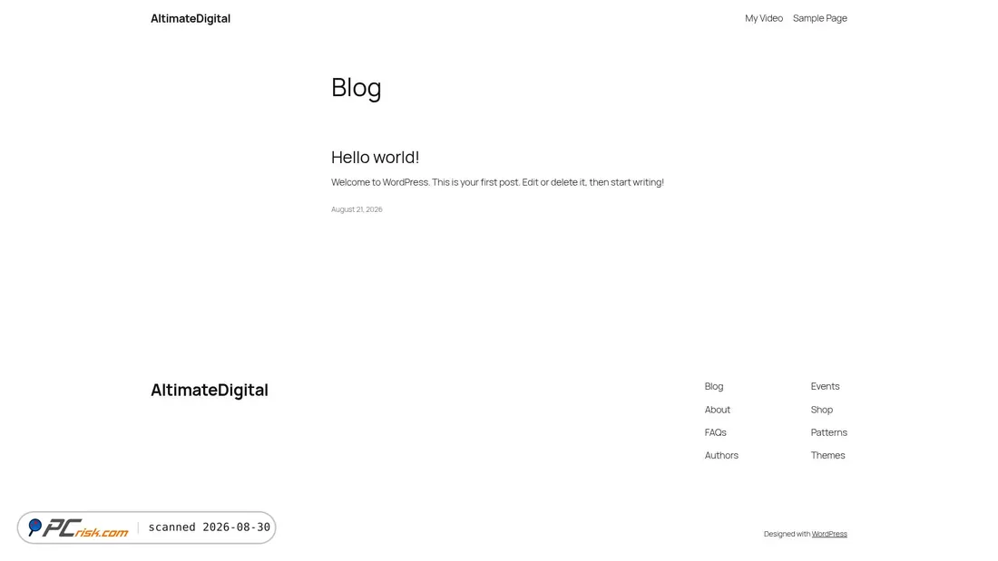 Screenshot of dev.altimatedigital.com