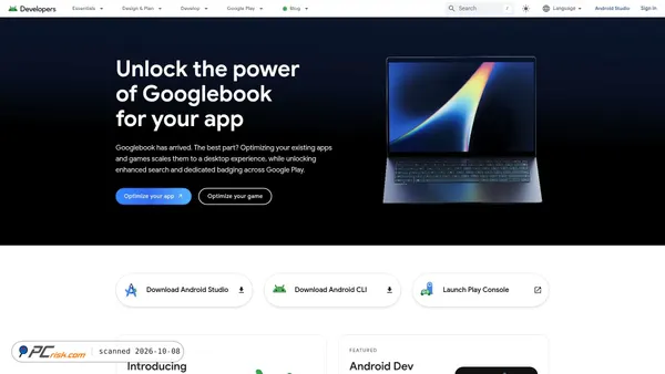 developer.android.com screenshot