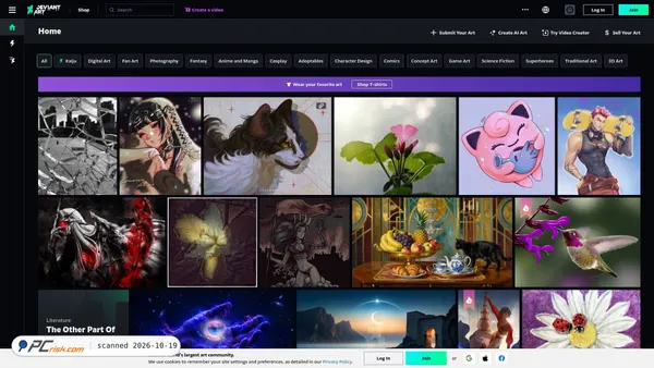 deviantart.com Screenshot