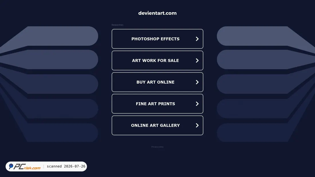 Screenshot of devientart.com
