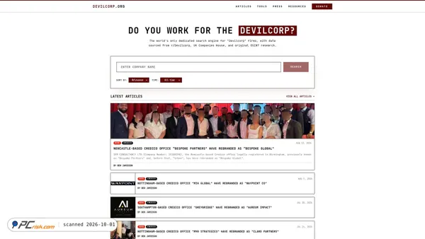 devilcorp.org screenshot