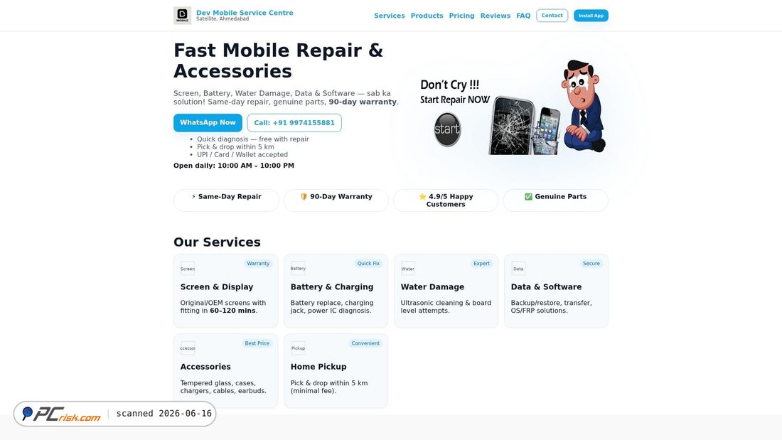 Screenshot of devmobiles.netlify.app