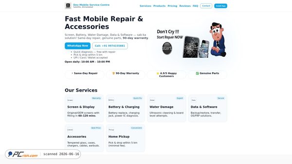 devmobiles.netlify.app screenshot