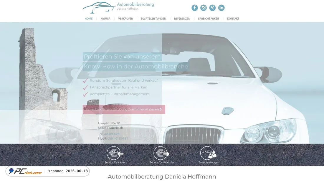 Screenshot of dh-automobilberatung.de