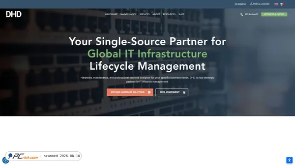 dhd.com screenshot