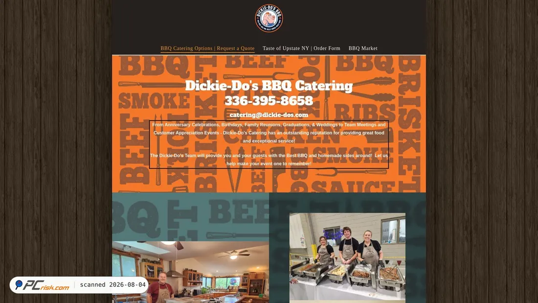 Screenshot of dickie-dos.com