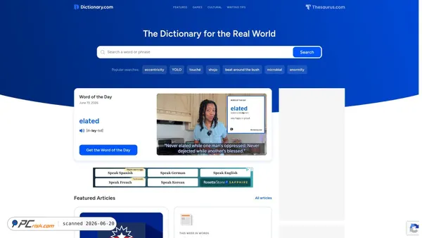 dictionary.com screenshot