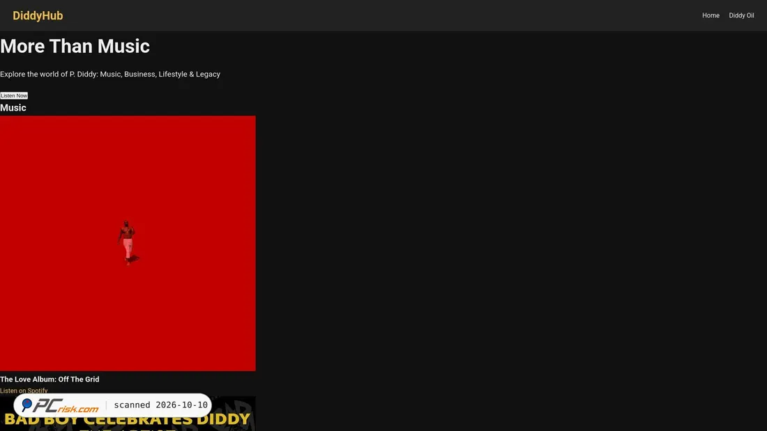 Captura de ecrã de diddy.neocities.org