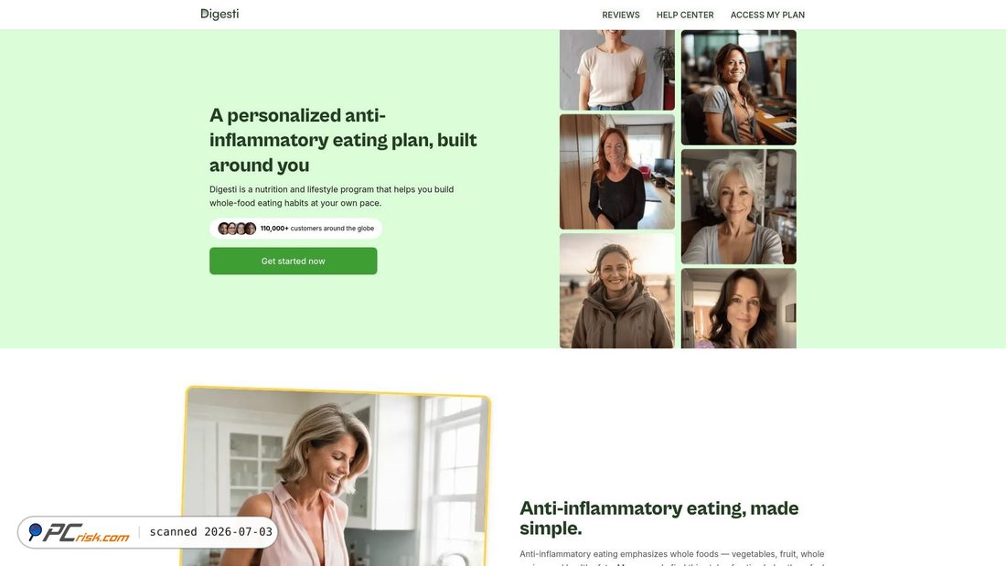 Screenshot von digestiplan.com