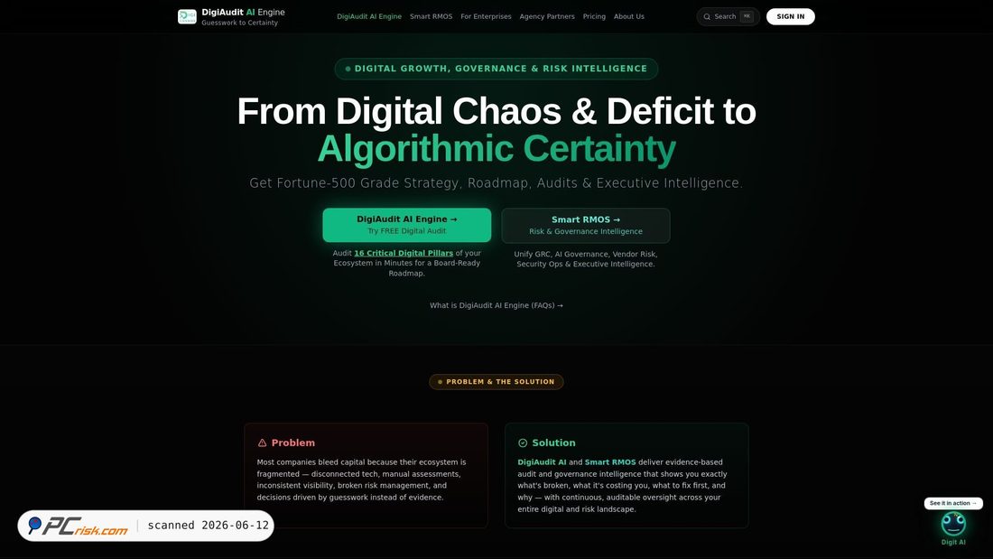 Screenshot of digiaudit.ai