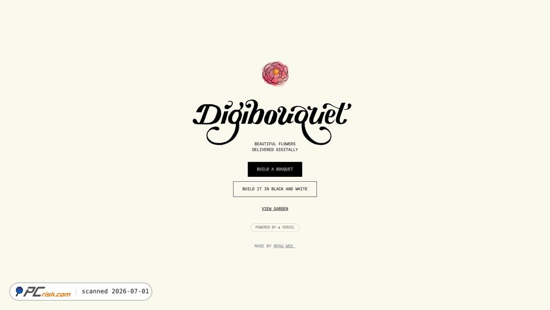 Screenshot of digibouquet.vercel.app
