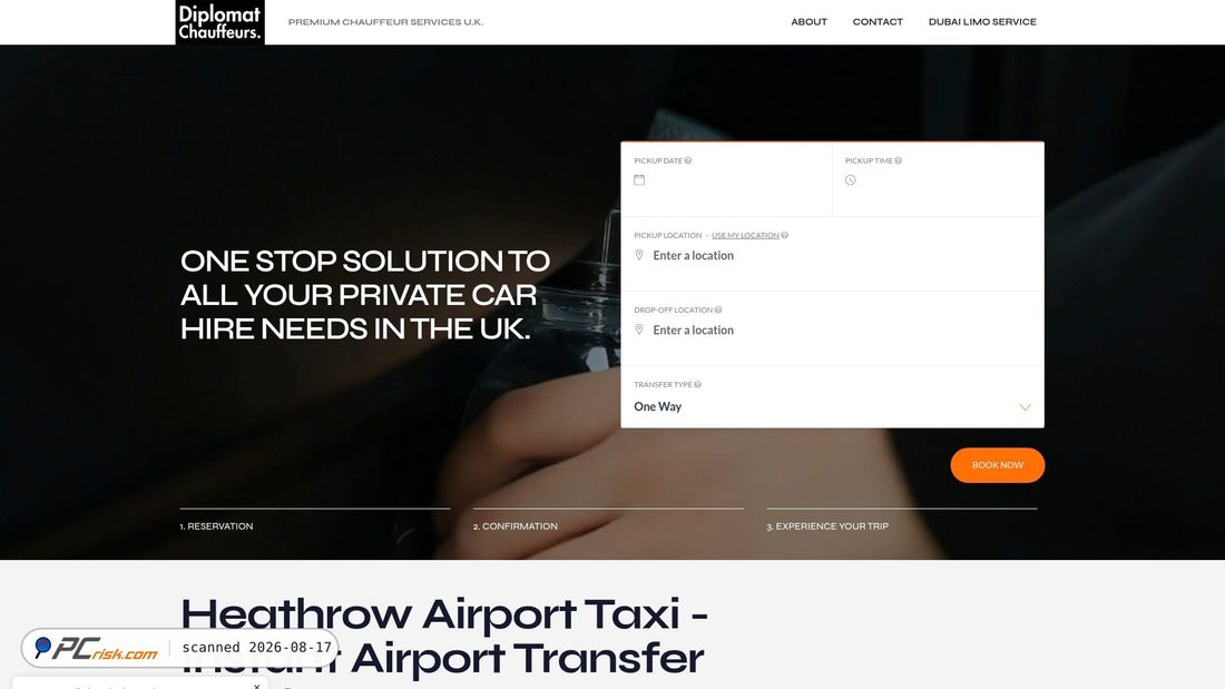 Screenshot of diplomatchauffeurs.co.uk