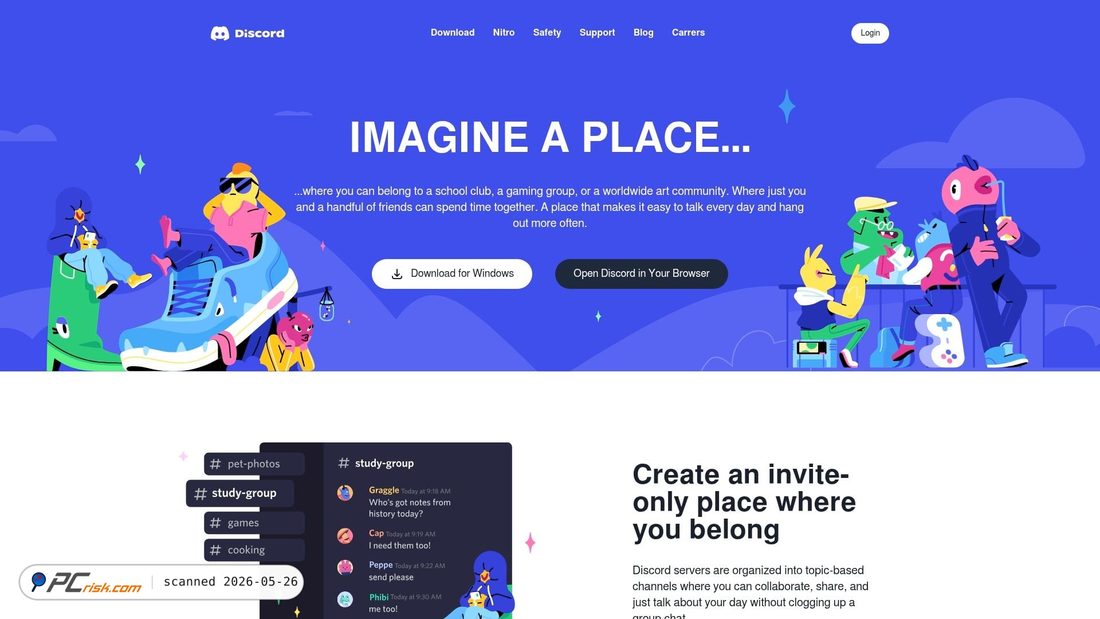 Screenshot of discord-clone-rajdeep019.vercel.app