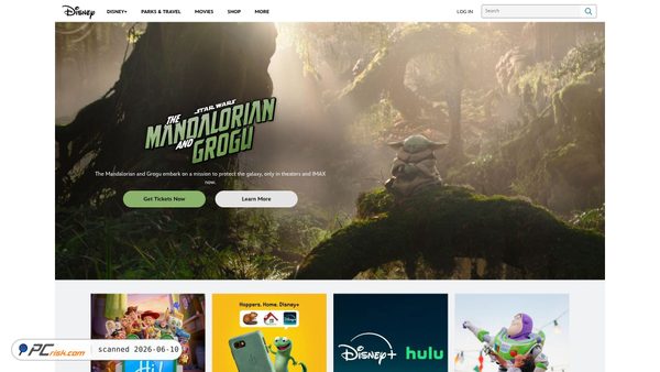 disney.com screenshot