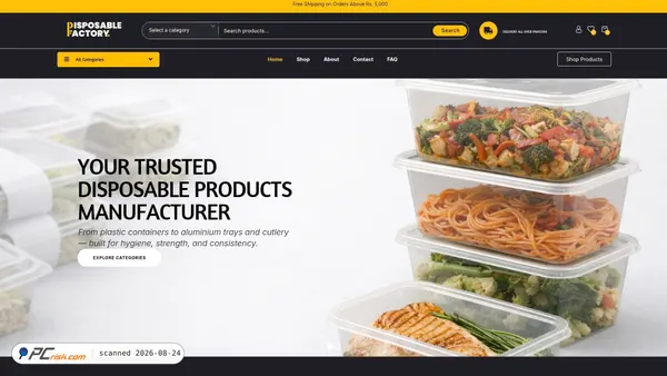 disposablefactory.com screenshot