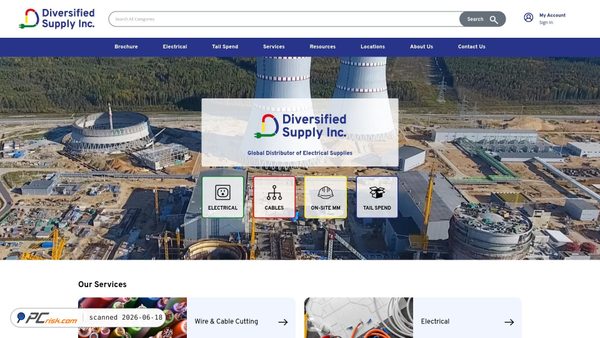 diversifiedsupply.com screenshot