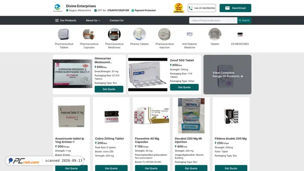 divineenterprises.in.net Screenshot
