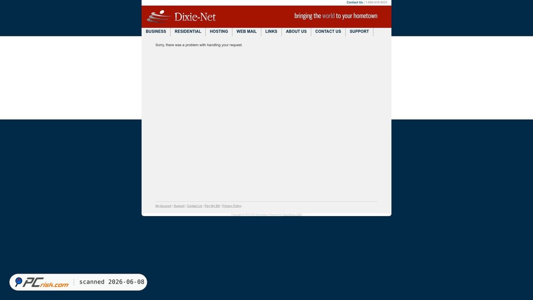 Screenshot von dixie-net.com