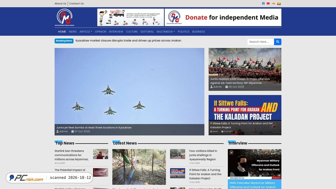 Captura de ecrã de dmediag.com