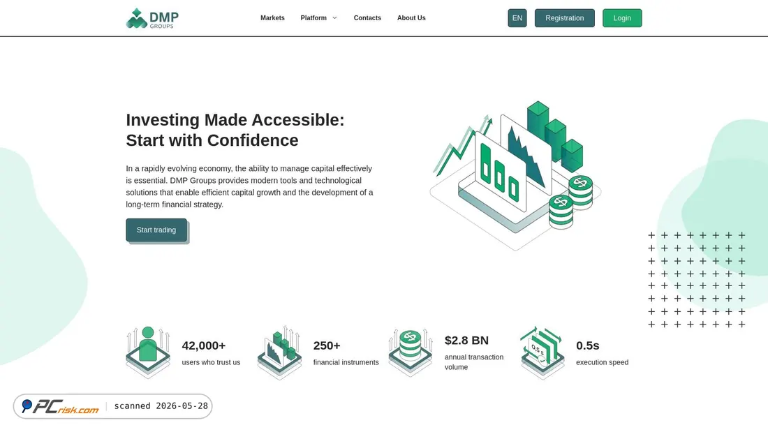 Screenshot of dmpgroups.com