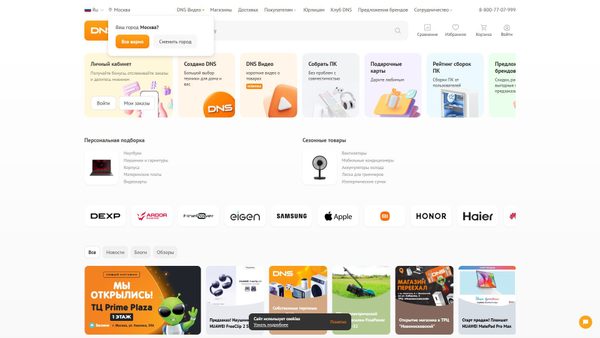 dns-shop.ru screenshot