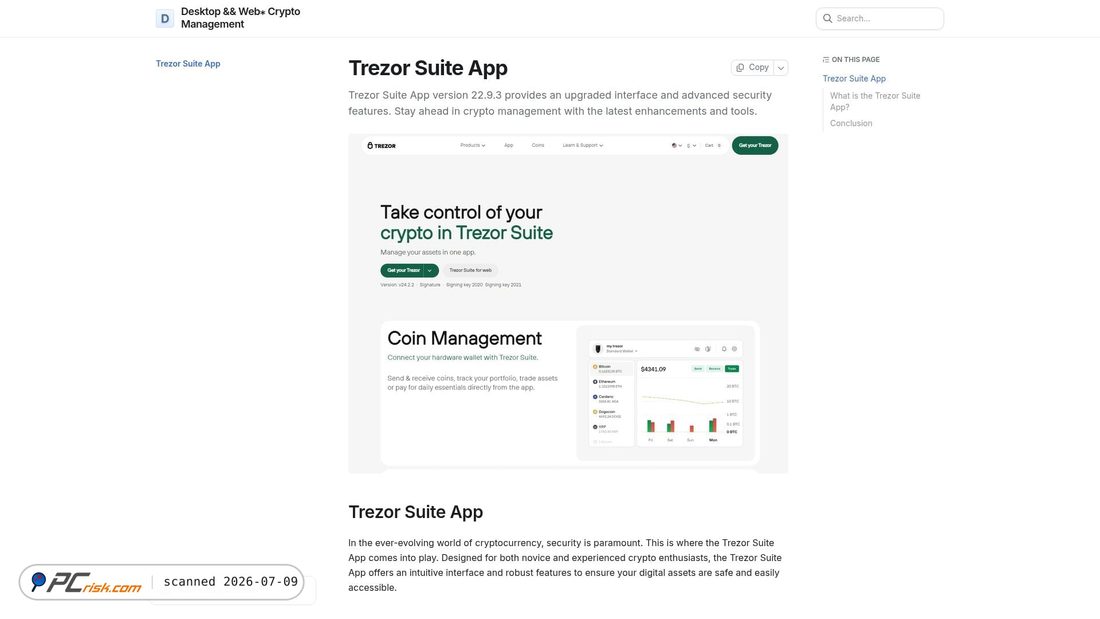 Screenshot of docs----asuite-trezor.gitbook.io