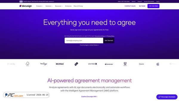 docusign.com screenshot