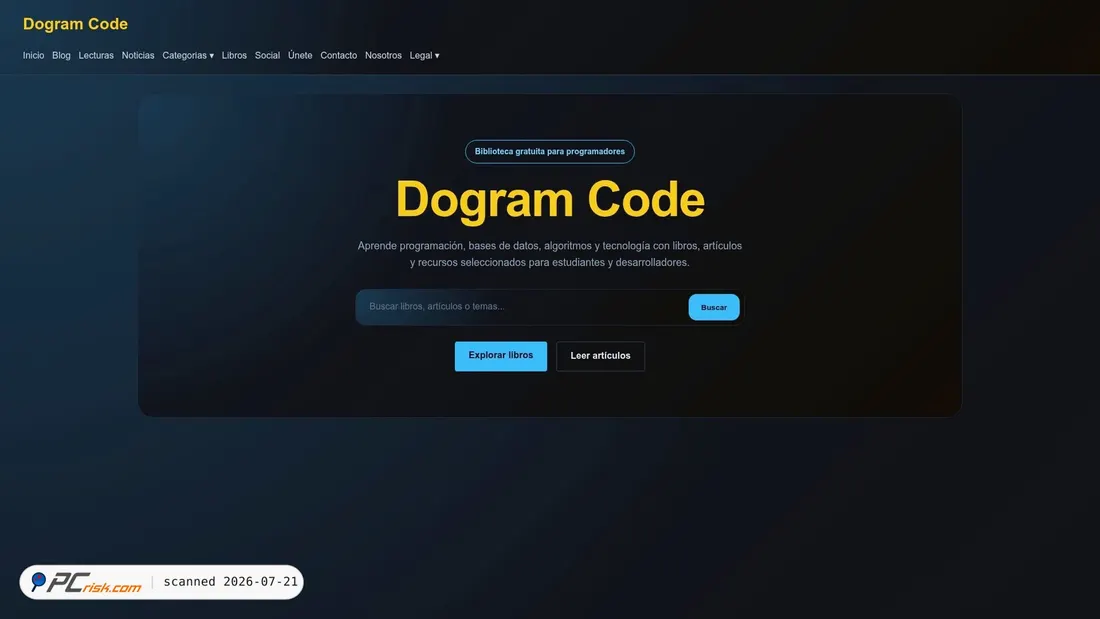 Screenshot of dogramcode.com