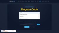 Screenshot van dogramcode.com