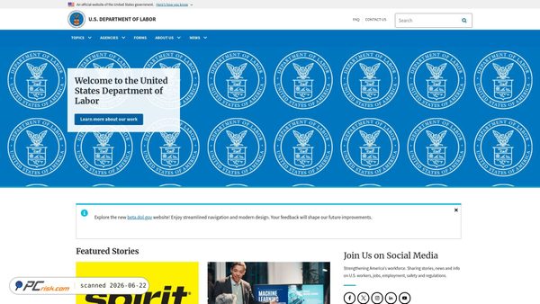 dol.gov screenshot