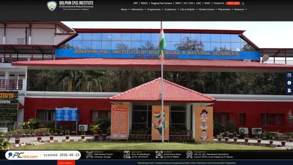dolphininstitute.ac.in screenshot
