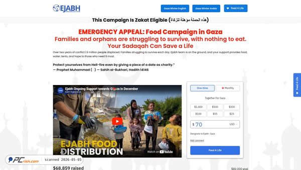 donate.ejabh.org screenshot