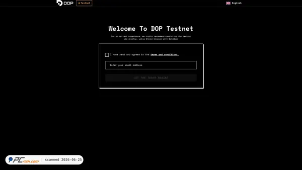 dop-test.network screenshot