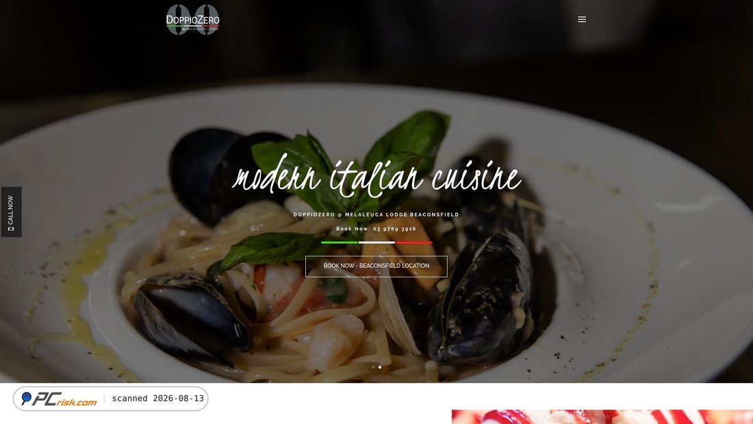Screenshot of doppiozerobeaconsfield.com.au