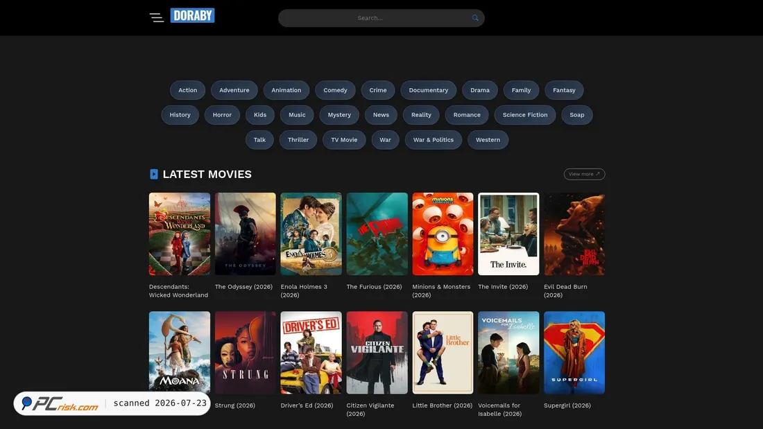 Screenshot of doraby.com