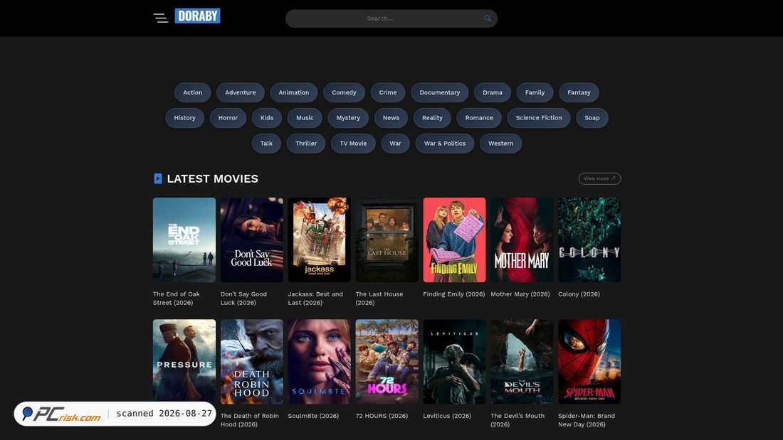 Screenshot von doraby.com