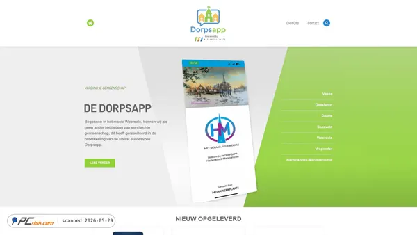 dorpsapp.com screenshot
