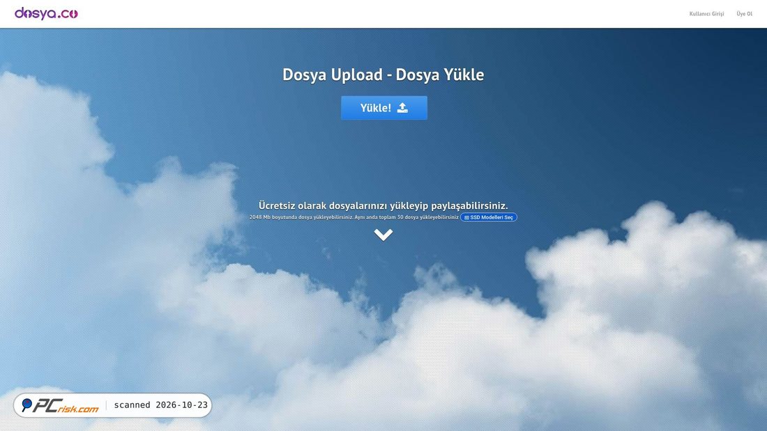 Screenshot of dosya.co