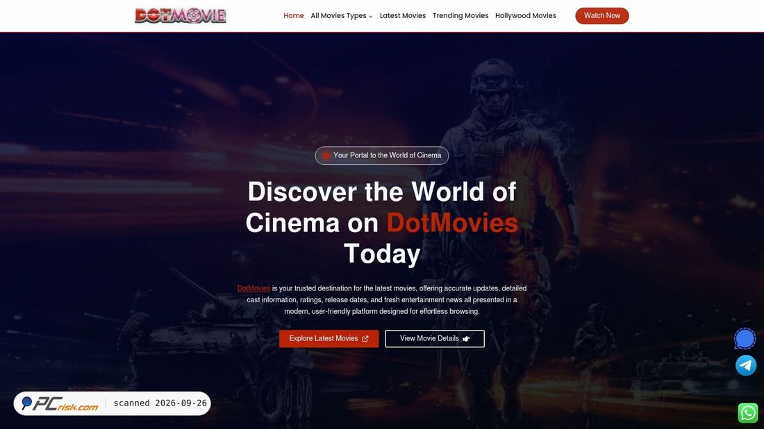Captura de ecrã de dotmovie.net