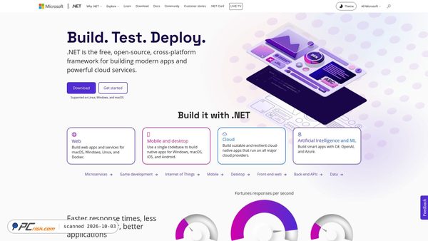 dotnet.microsoft.com screenshot