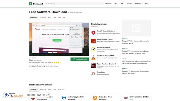 download.cnet.com screenshot