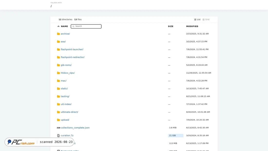 Screenshot of download.unstable.life
