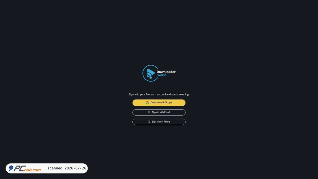 Screenshot of downloader.world