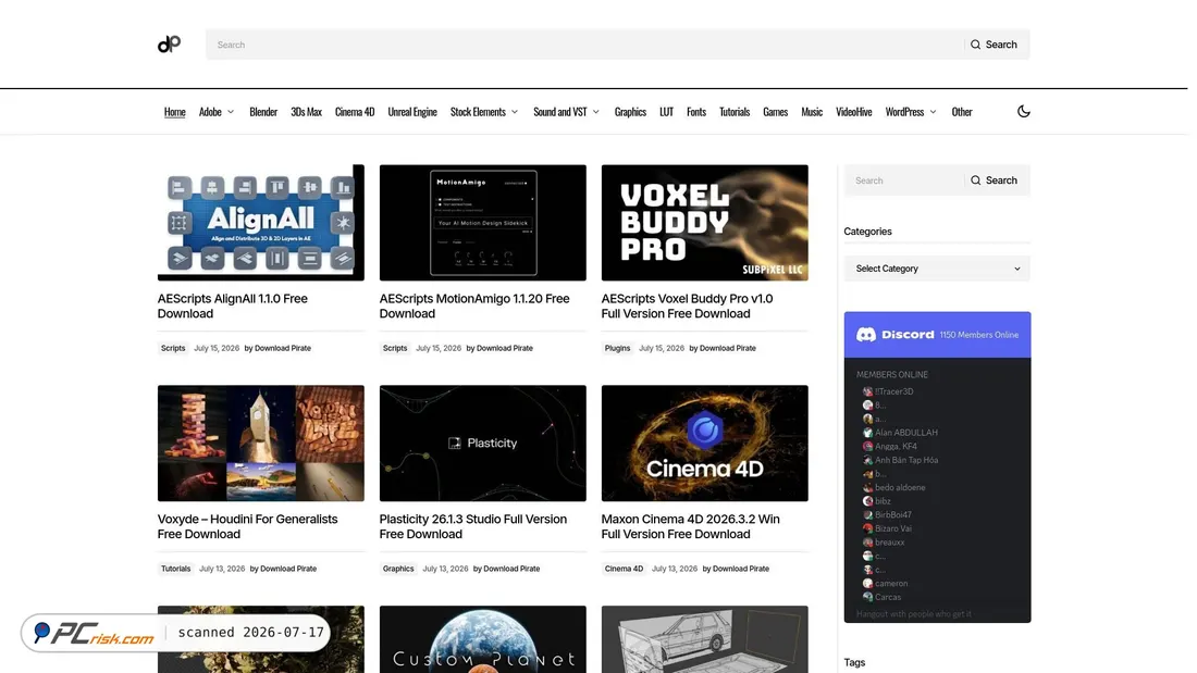 Screenshot von downloadpirate.com