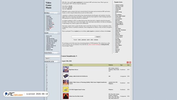 downloads.khinsider.com screenshot