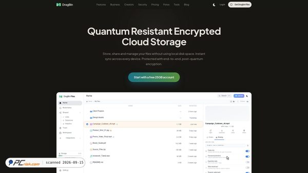 dragbin.com screenshot