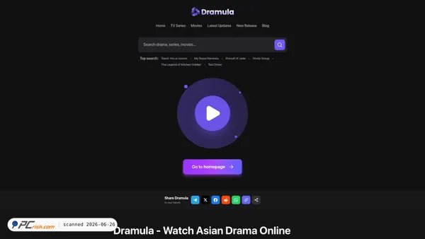 dramula.com screenshot