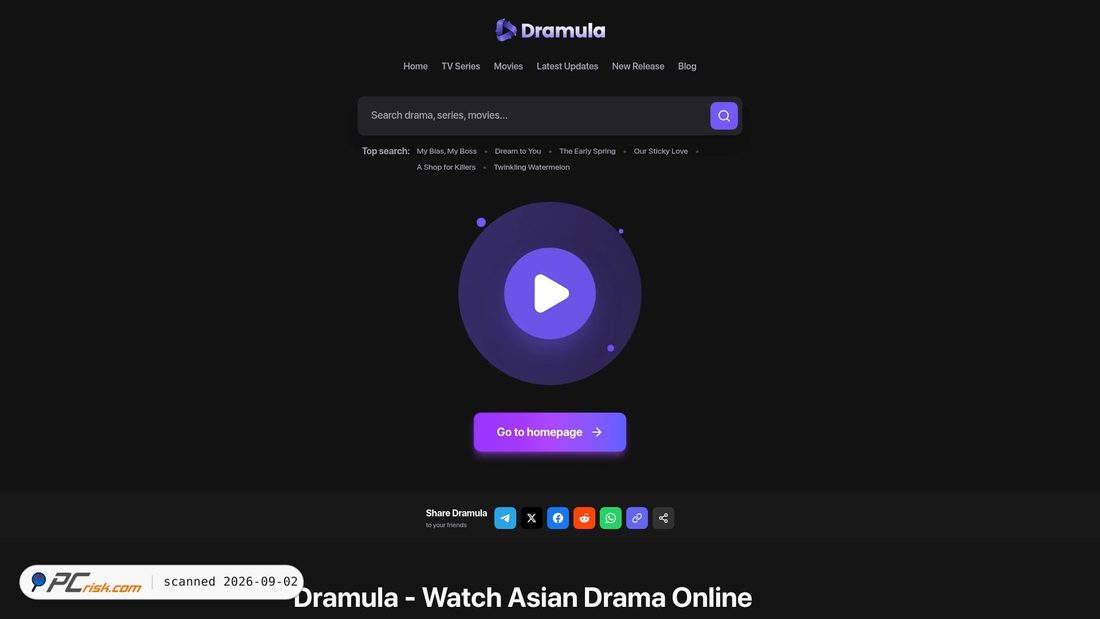 Captura de pantalla de dramula.com